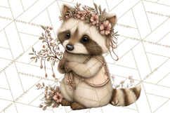 Spring Woodland Animal Clipart, Forest Animals PNG Product Image 4