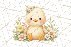 Spring Pets Clipart PNG, Cute Baby Animals Watercolor Product Image 4