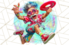 Funky Grandpa Clipart PNG Quirky Senior Cartoon Characters Product Image 5