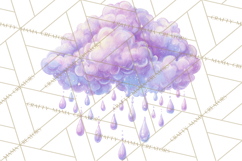 Rainy Day Clipart, Spring Weather Clip Art PNG, Umbrella Product Image 5