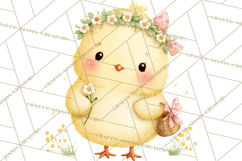 Spring Pets Clipart PNG, Cute Baby Animals Watercolor Product Image 5