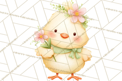 Spring Pets Clipart PNG, Cute Baby Animals Watercolor Product Image 2