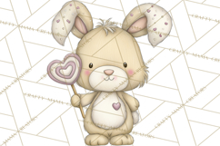 Valentine Animals Clipart PNG, Cute Animal Valentine Product Image 2