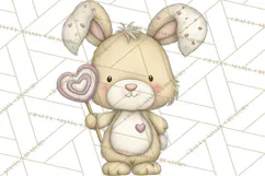 Valentine Animals Clipart PNG, Cute Animal Valentine Product Image 2