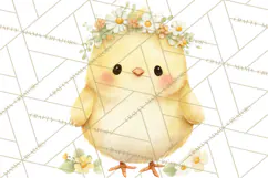 Spring Pets Clipart PNG, Cute Baby Animals Watercolor Product Image 3