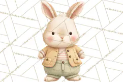 Spring Pets Clipart PNG, Cute Baby Animals Watercolor Product Image 4