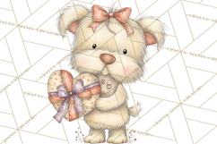 Valentine Animals Clipart PNG, Cute Animal Valentine Product Image 4