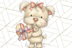 Valentine Animals Clipart PNG, Cute Animal Valentine Product Image 4