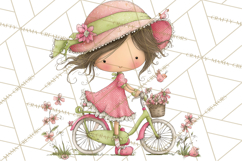 Adorable Spring Kids Clipart, Playful Children Clip Art PNG Product Image 3
