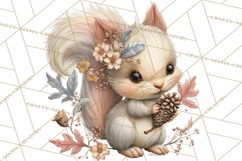 Spring Woodland Animal Clipart, Forest Animals PNG Product Image 5