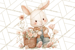 Spring Pets Clipart PNG, Cute Baby Animals Watercolor Product Image 5