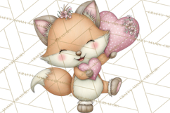 Valentine Animals Clipart PNG, Cute Animal Valentine Product Image 5