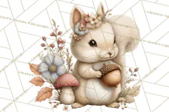 Spring Woodland Animal Clipart, Forest Animals PNG Product Image 2