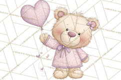 Valentine Animals Clipart PNG, Cute Animal Valentine Product Image 3