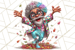 Funky Grandpa Clipart PNG Quirky Senior Cartoon Characters Product Image 3