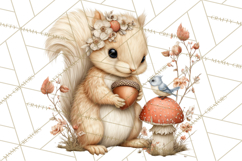 Spring Woodland Animal Clipart, Forest Animals PNG Product Image 3