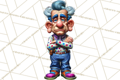 Funky Grandpa Clipart PNG Quirky Senior Cartoon Characters Product Image 4