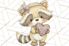 Valentine Animals Clipart PNG, Cute Animal Valentine Product Image 4