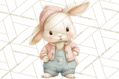Spring Pets Clipart PNG, Cute Baby Animals Watercolor Product Image 4