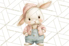 Spring Pets Clipart PNG, Cute Baby Animals Watercolor Product Image 4