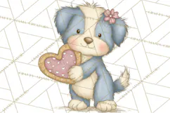 Valentine Animals Clipart PNG, Cute Animal Valentine Product Image 5