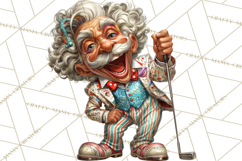 Funky Grandpa Clipart PNG Quirky Senior Cartoon Characters Product Image 5