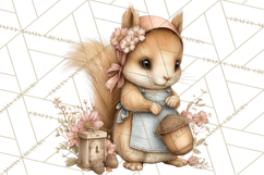 Spring Woodland Animal Clipart, Forest Animals PNG Product Image 5