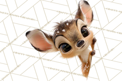 Peeking Cute Animals Clipart, Large-Eyed Baby Creatures, PNG Product Image 3