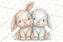 Spring Animals Clipart, Baby Bunny Lamb Chick Duckling Png Product Image 5
