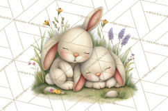 Spring Animals Clipart, Baby Bunny Lamb Chick Duckling Png Product Image 2