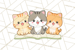 Kawaii Cat Clipart, Cute Kitten PNG, Fun Cat Illustrations Product Image 4