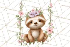 Adorable Baby Animals Easter Clipart PNG, Pastel Chicks Png Product Image 4