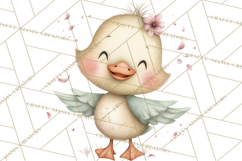 Spring Animals Clipart, Baby Bunny Lamb Chick Duckling Png Product Image 3