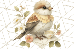 Vintage Spring Animals Clipart, Tea Party Picnic Png Product Image 5