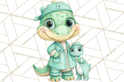 Dinosaur Veterinarian Clipart Cute Pet Care PNG Product Image 5