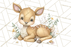 Spring Animals Clipart, Baby Bunny Lamb Chick Duckling Png Product Image 3