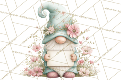 Spring Garden Gnome Clipart, Gnome PNG, Cute Garden Clip Art Product Image 5
