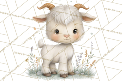 Spring Animals Clipart, Baby Bunny Lamb Chick Duckling Png Product Image 3