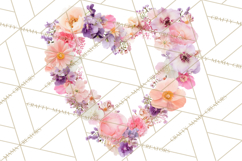 Floral Frames Clipart, Girly Pastel Flower Frames, Oval Png Product Image 2