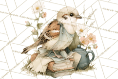 Vintage Spring Animals Clipart, Tea Party Picnic Png Product Image 2