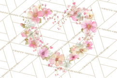 Floral Frames Clipart, Girly Pastel Flower Frames, Oval Png Product Image 4