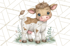 Spring Animals Clipart, Baby Bunny Lamb Chick Duckling Png Product Image 4