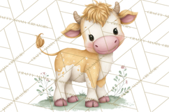 Spring Animals Clipart, Baby Bunny Lamb Chick Duckling Png Product Image 5