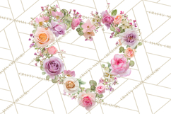 Floral Frames Clipart, Girly Pastel Flower Frames, Oval Png Product Image 4