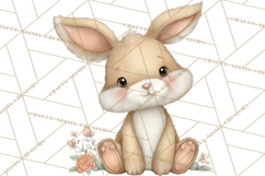 Spring Animals Clipart, Baby Bunny Lamb Chick Duckling Png Product Image 5