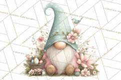 Spring Garden Gnome Clipart, Gnome PNG, Cute Garden Clip Art Product Image 2