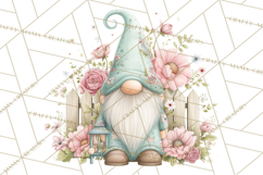 Spring Garden Gnome Clipart, Gnome PNG, Cute Garden Clip Art Product Image 3