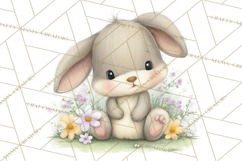 Spring Animals Clipart, Baby Bunny Lamb Chick Duckling Png Product Image 3