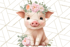 Adorable Baby Animals Easter Clipart PNG, Pastel Chicks Png Product Image 3