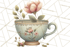 Vintage Herbal Apothecary Clipart, Spring Botanical Png Product Image 3